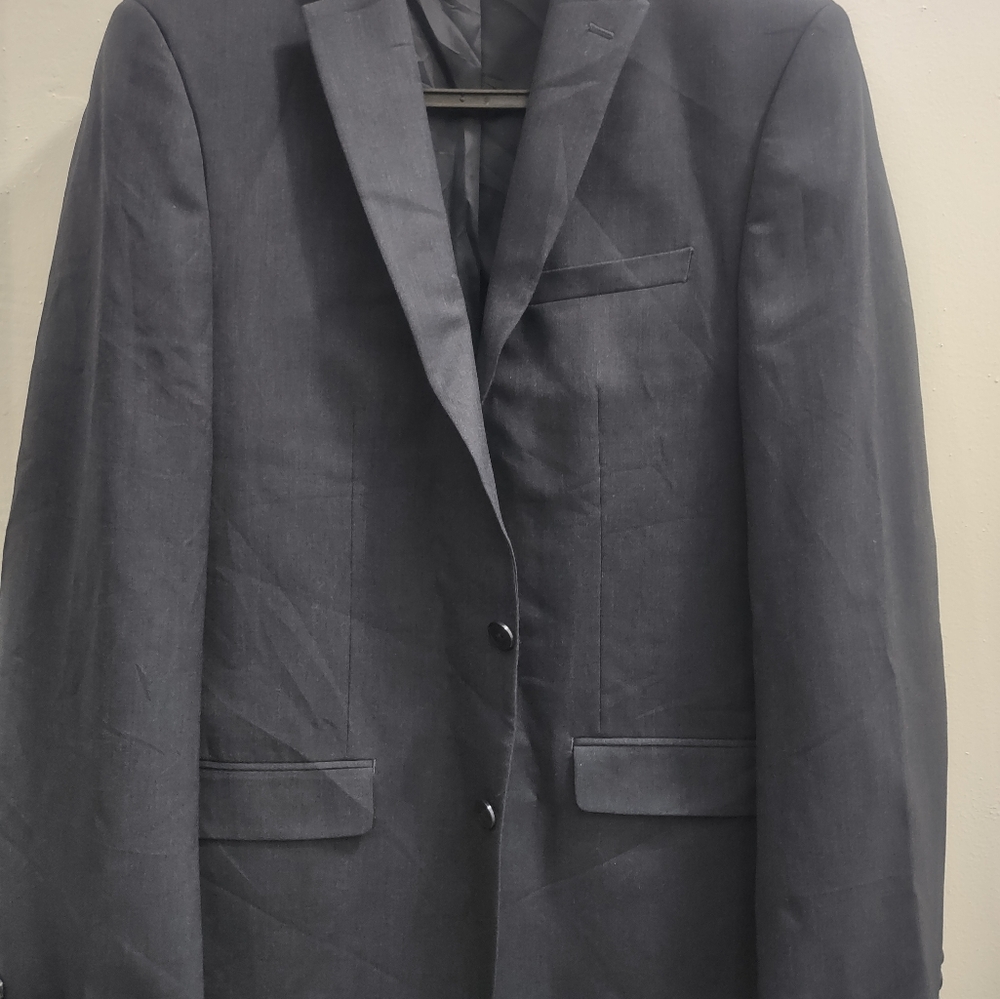 Men's van Heusen flex 42 L jacket blazer blue